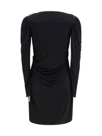 Balmain Women Draped Jersey Mini Dress