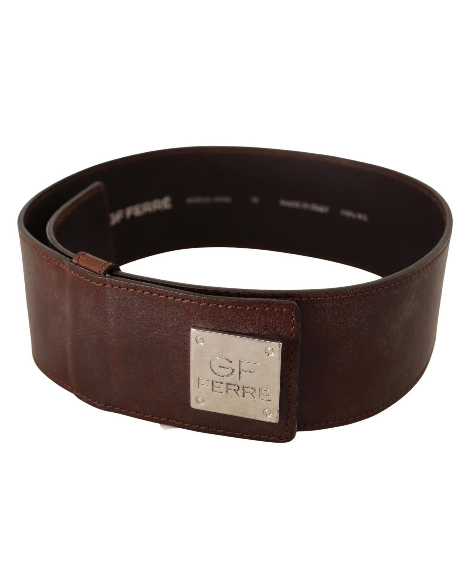 GF Ferre  Women's Brown Leather Belt