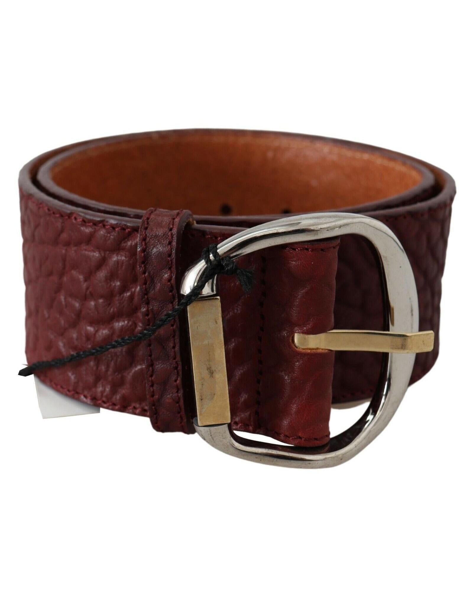 GF Ferre Leather Belt Wide Buckle