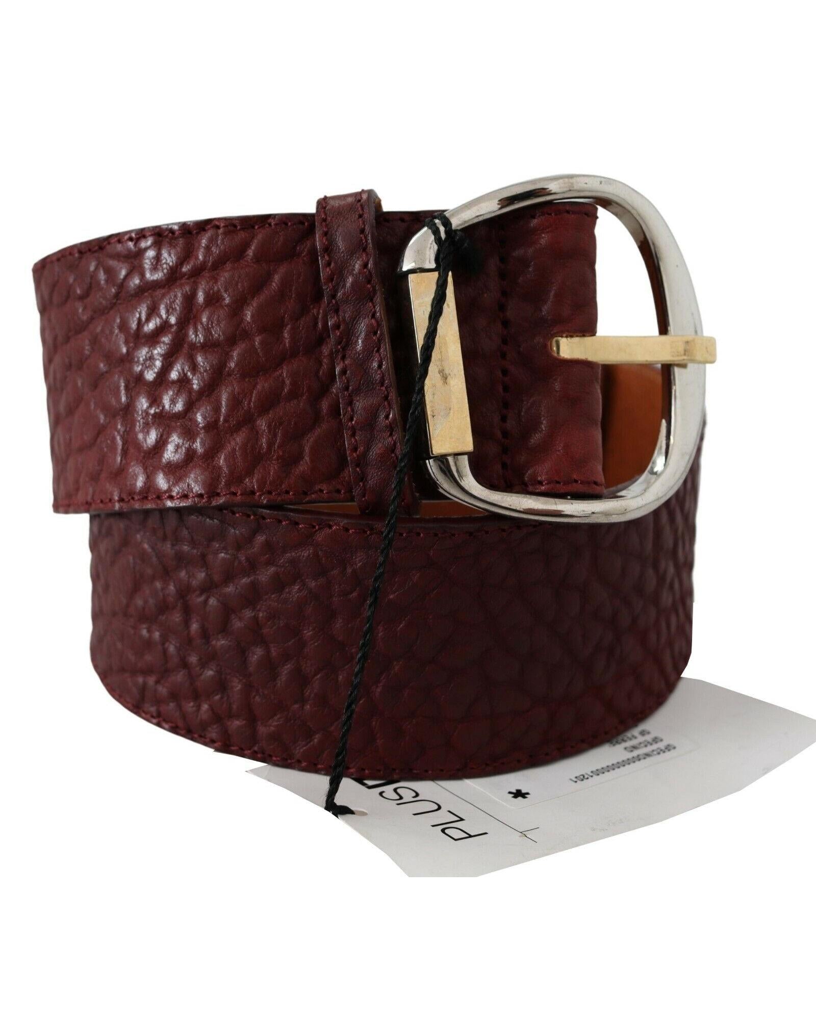 GF Ferre Leather Belt Wide Buckle