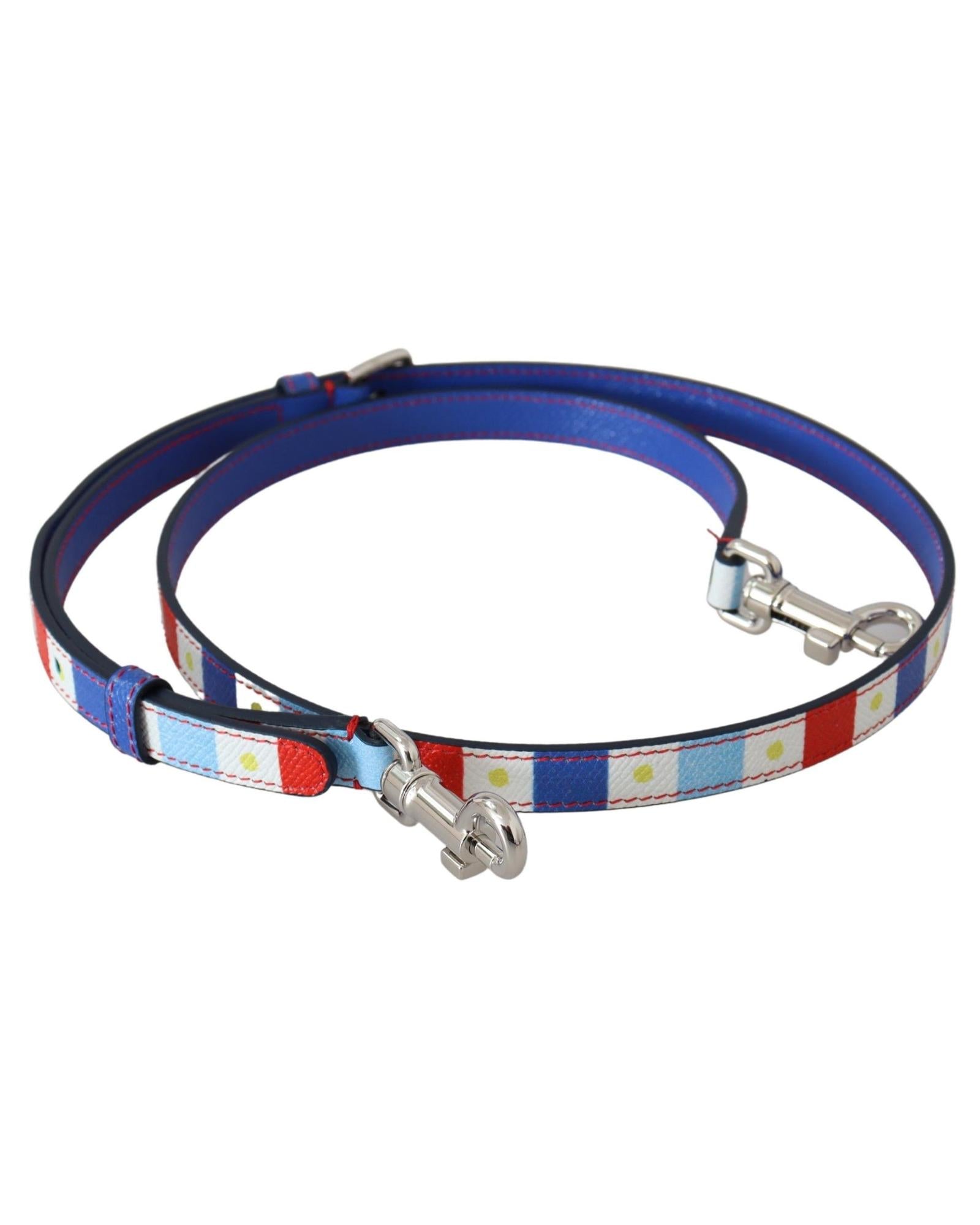 Dolce & Gabbana Sicily Flag Strap Shoulder Bag Strap in Blue