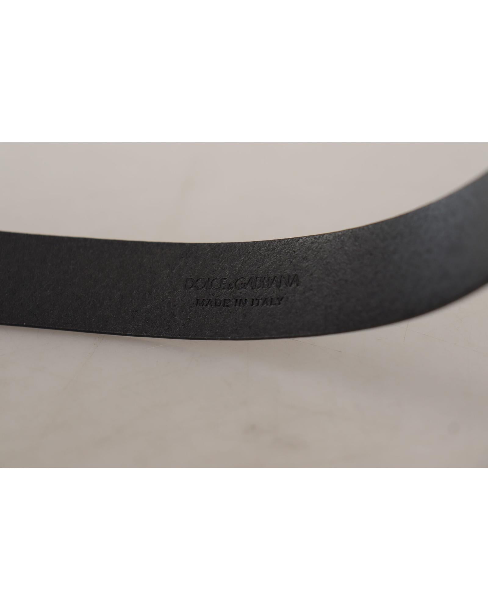 Dolce & Gabbana Black Leather Belt for Men