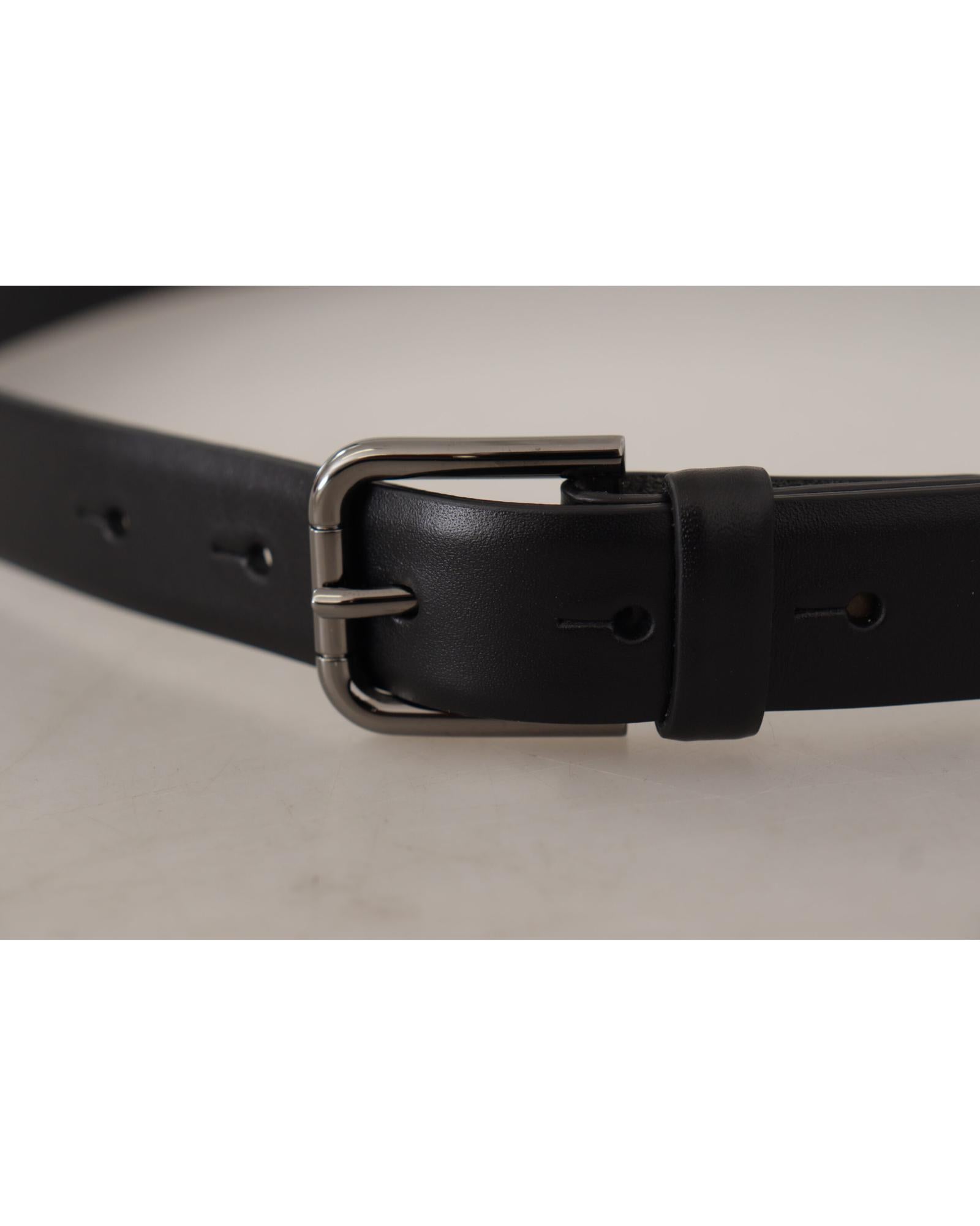 Dolce & Gabbana Black Leather Belt for Men