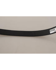 Dolce & Gabbana Canvas Silver Tone Logo Metal Belt
