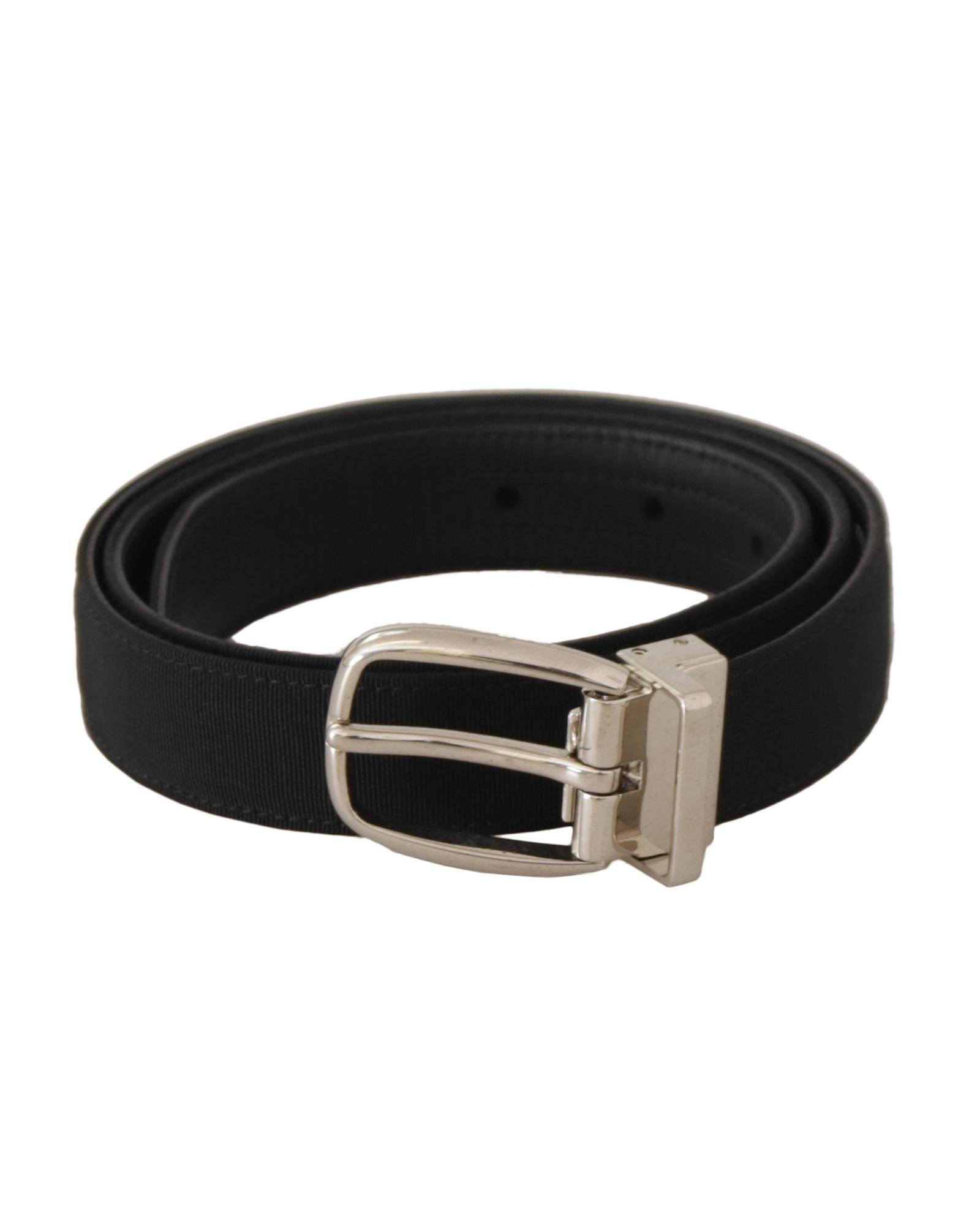 Dolce & Gabbana  Black Grosgrain Belt