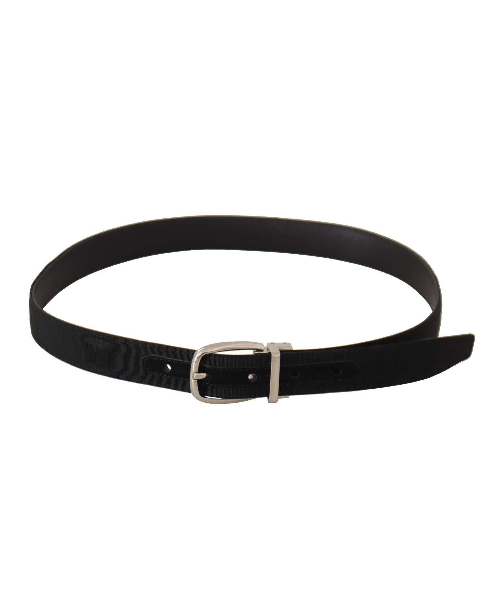 Dolce & Gabbana  Black Grosgrain Belt