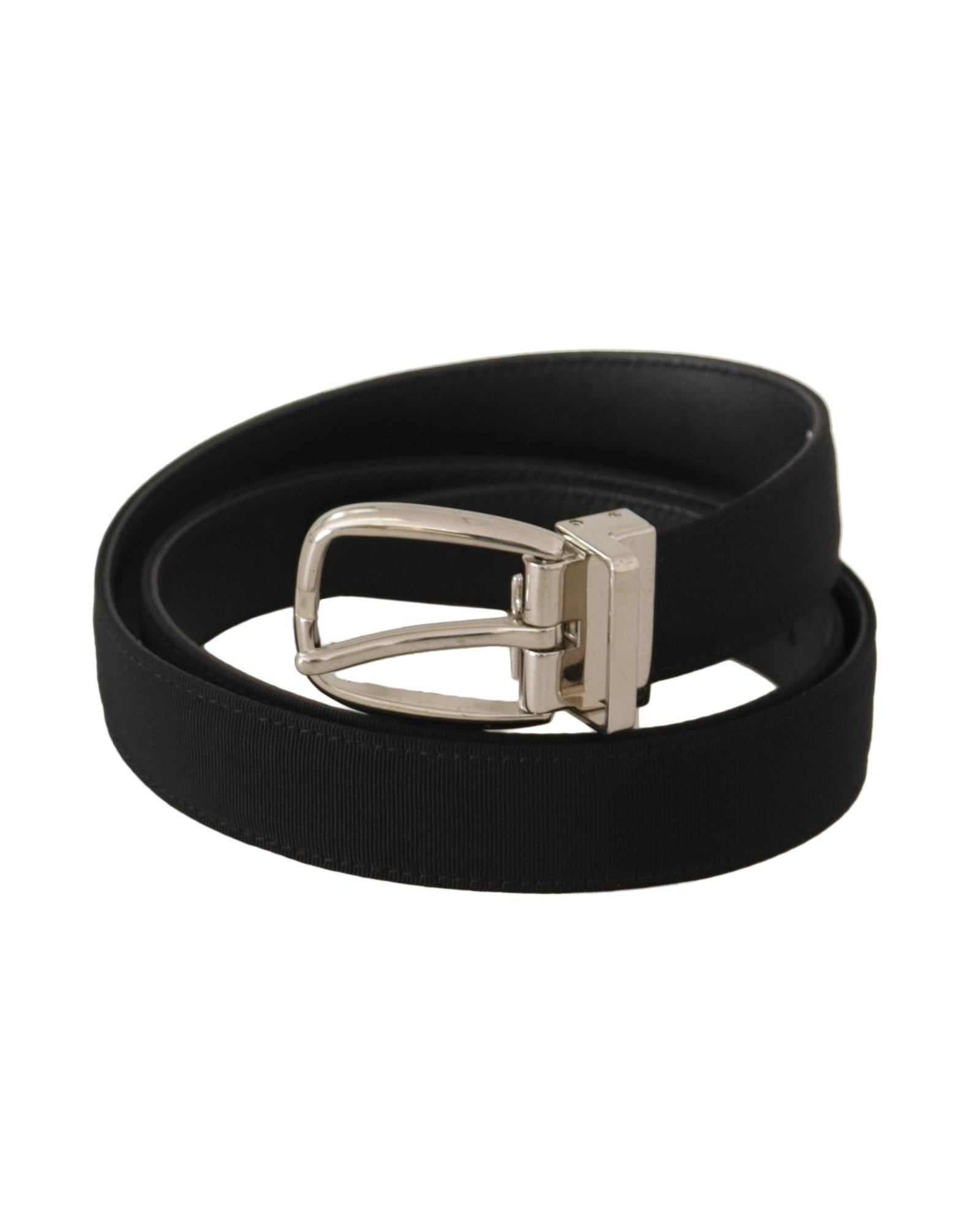 Dolce & Gabbana  Black Grosgrain Belt