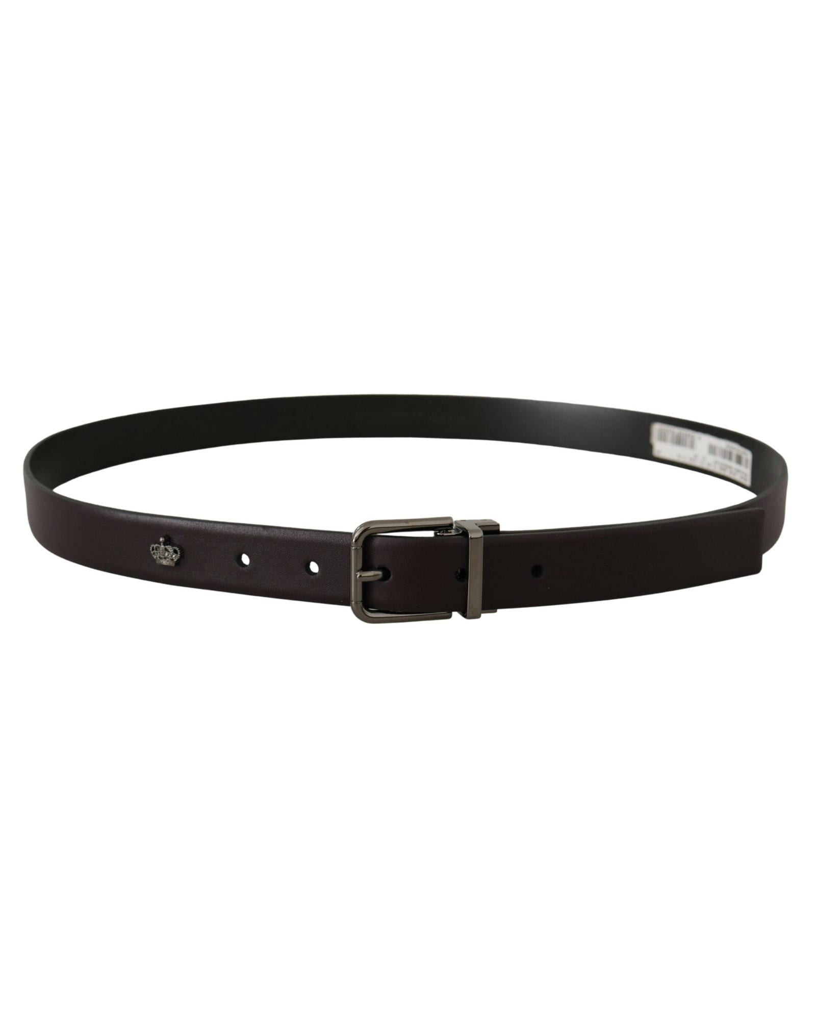 Dolce & Gabbana  Mens Leather Belt with Metal Buckle