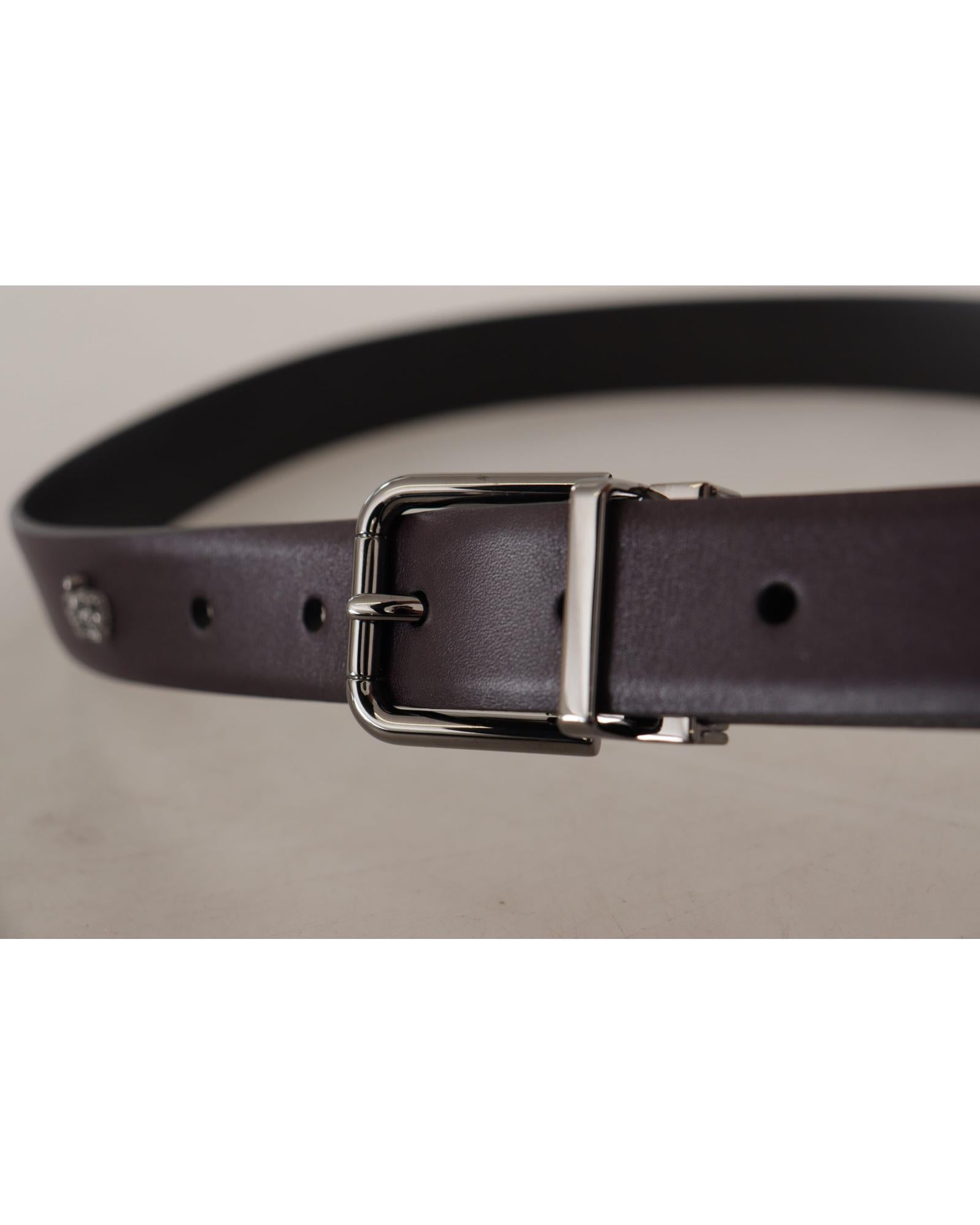 Dolce & Gabbana  Mens Leather Belt with Metal Buckle