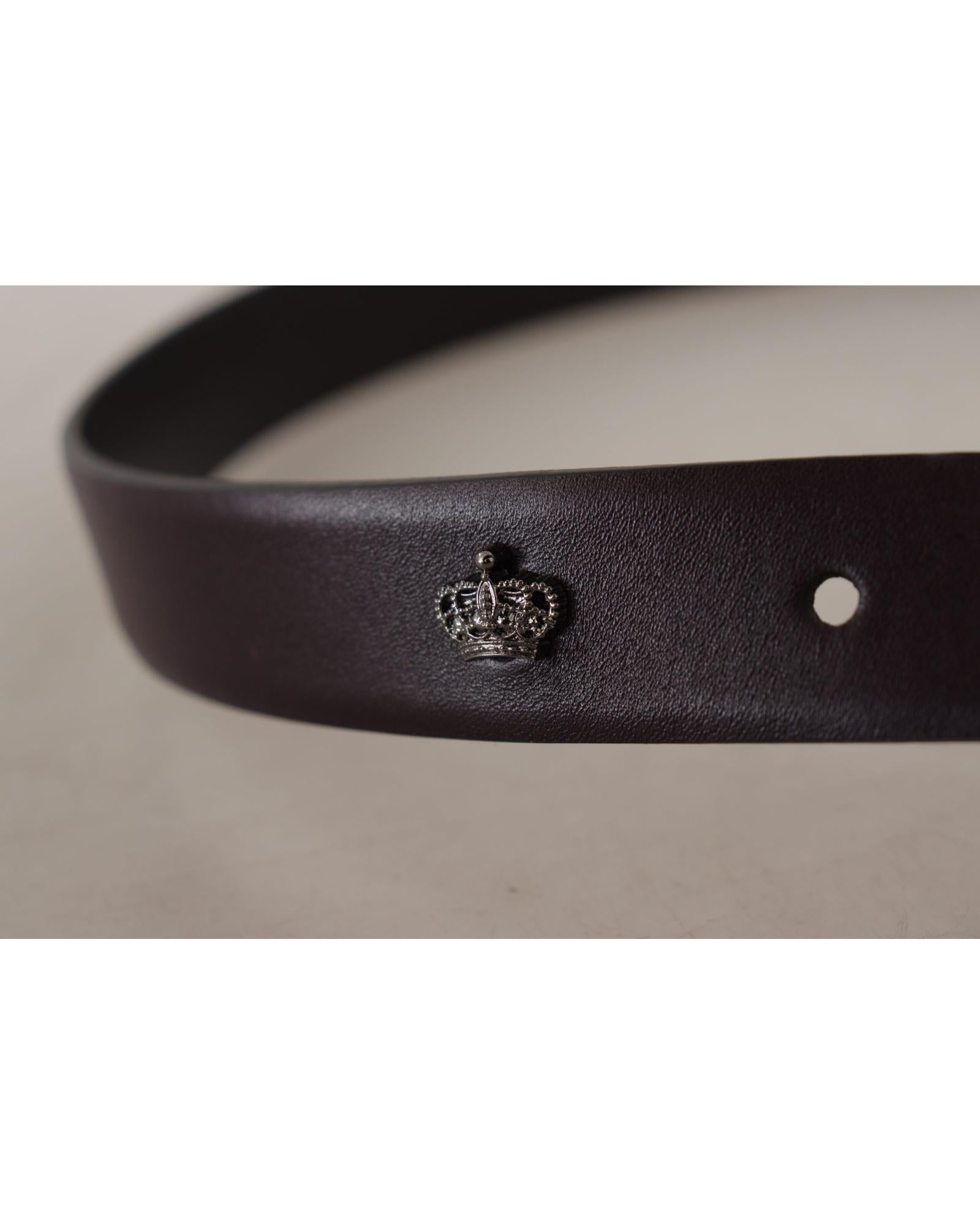 Dolce & Gabbana  Mens Leather Belt with Metal Buckle