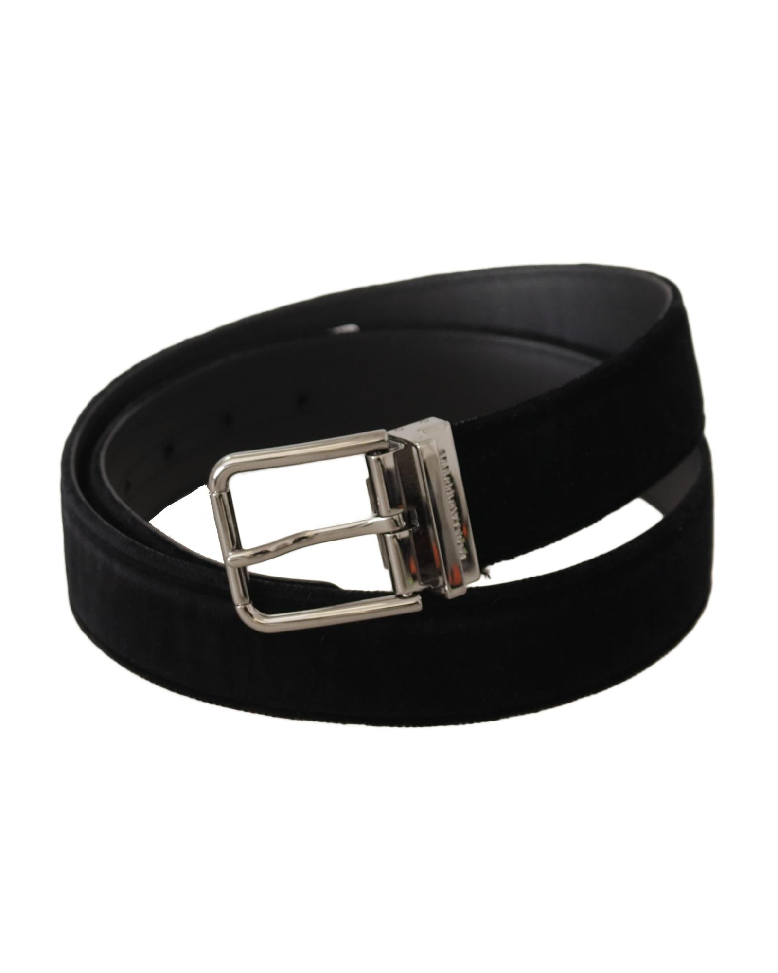 Dolce & Gabbana  Black Velvet Belt