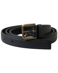 Dolce & Gabbana Men's Black Leather Belt