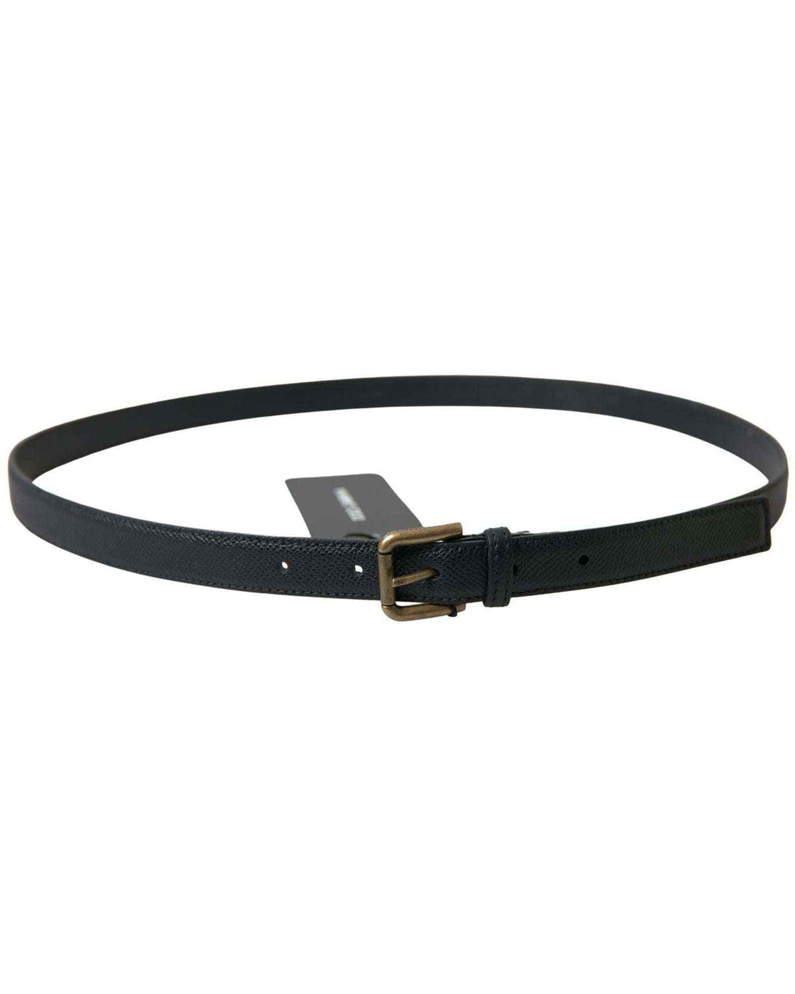 Dolce & Gabbana Men's Black Leather Belt