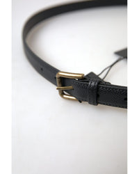 Dolce & Gabbana Men's Black Leather Belt