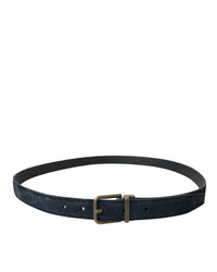Dolce & Gabbana Suede Leather Metal Buckle Belt