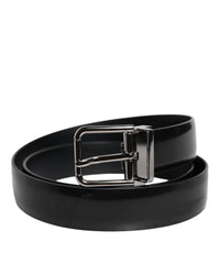 Dolce & Gabbana Leather Belt Buckle Men Black