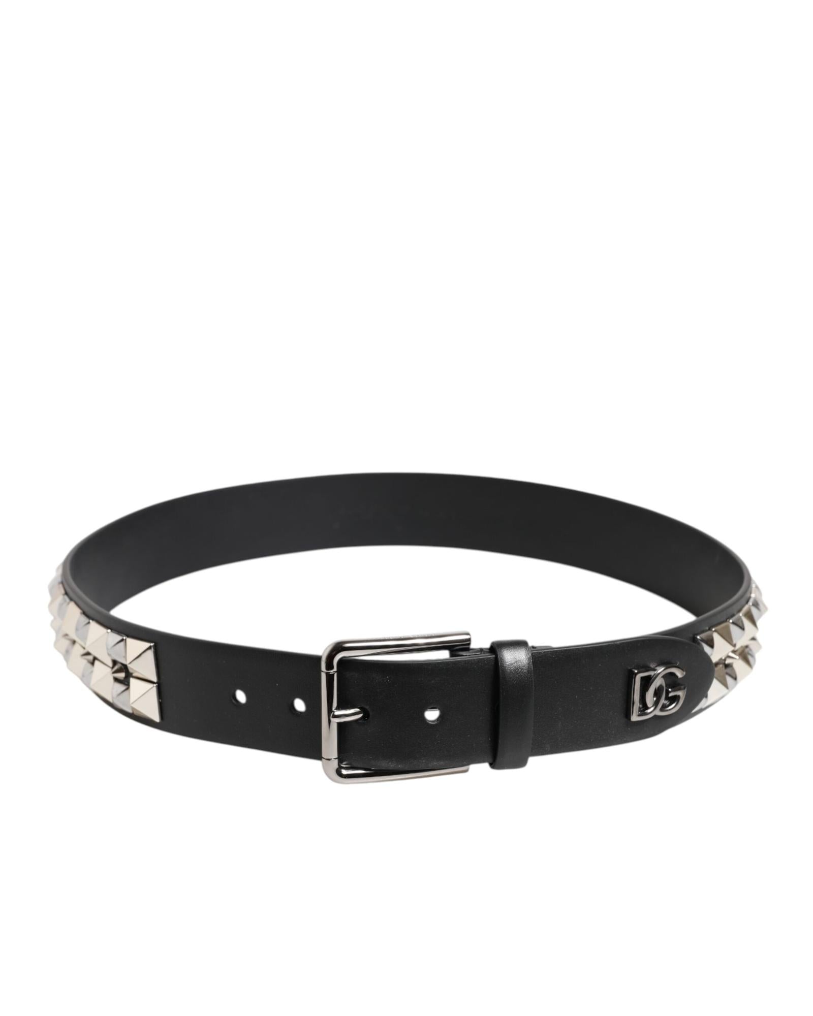 Dolce & Gabbana Studded Leather Belt Men Black – Bluefly