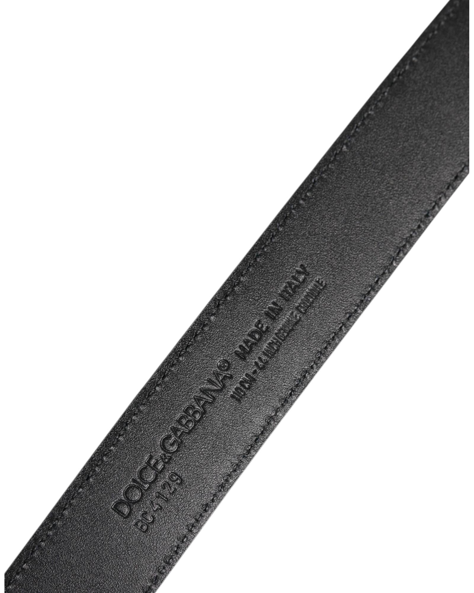 Dolce & Gabbana Belt With DG Buckle Men Black Belts