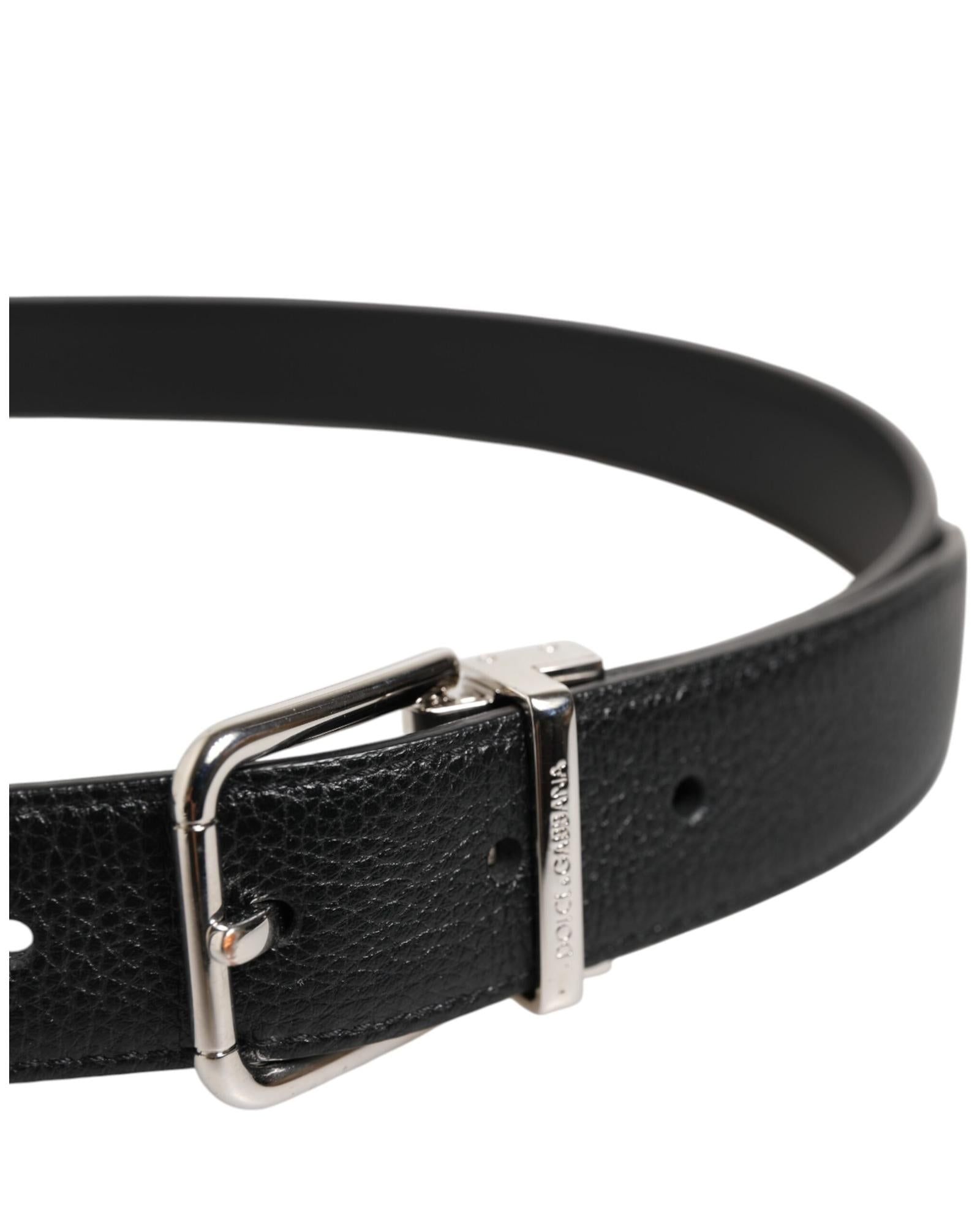 Dolce & Gabbana Belt Leather Men Black Belts