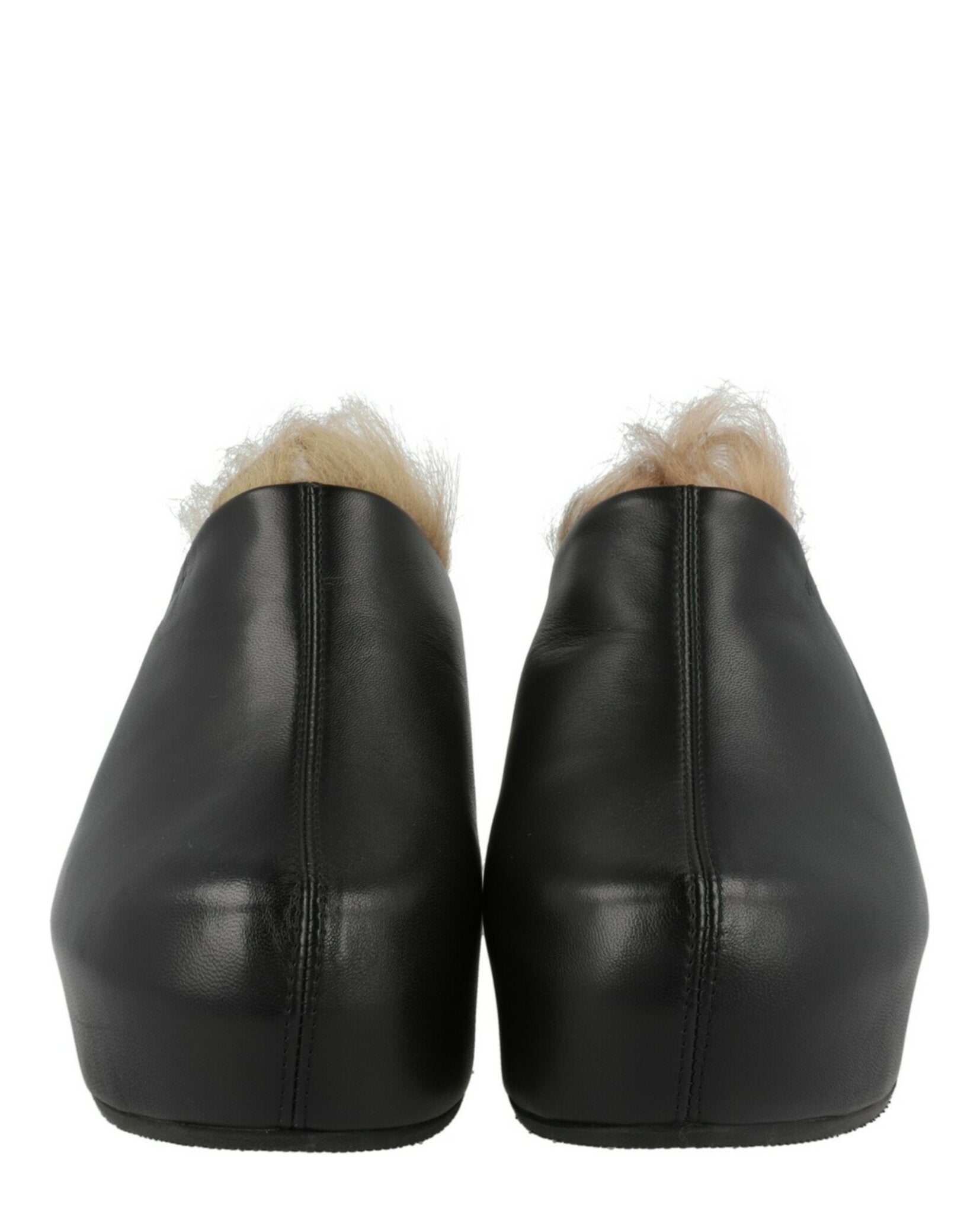 Givenchy Givenchy Womens G Clogs In Leather And Faux Fur