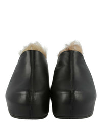 Givenchy Givenchy Womens G Clogs In Leather And Faux Fur