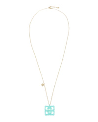 Givenchy Womens 4G Liquid Gold Pendant Necklace