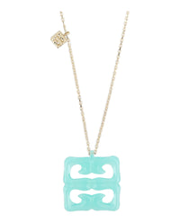Givenchy Womens 4G Liquid Gold Pendant Necklace