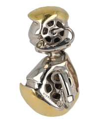Givenchy Womens Double Flower Clip Earring In Metal With Crystals