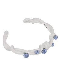 Givenchy Womens Twisted Crystal Embellished Bracelet