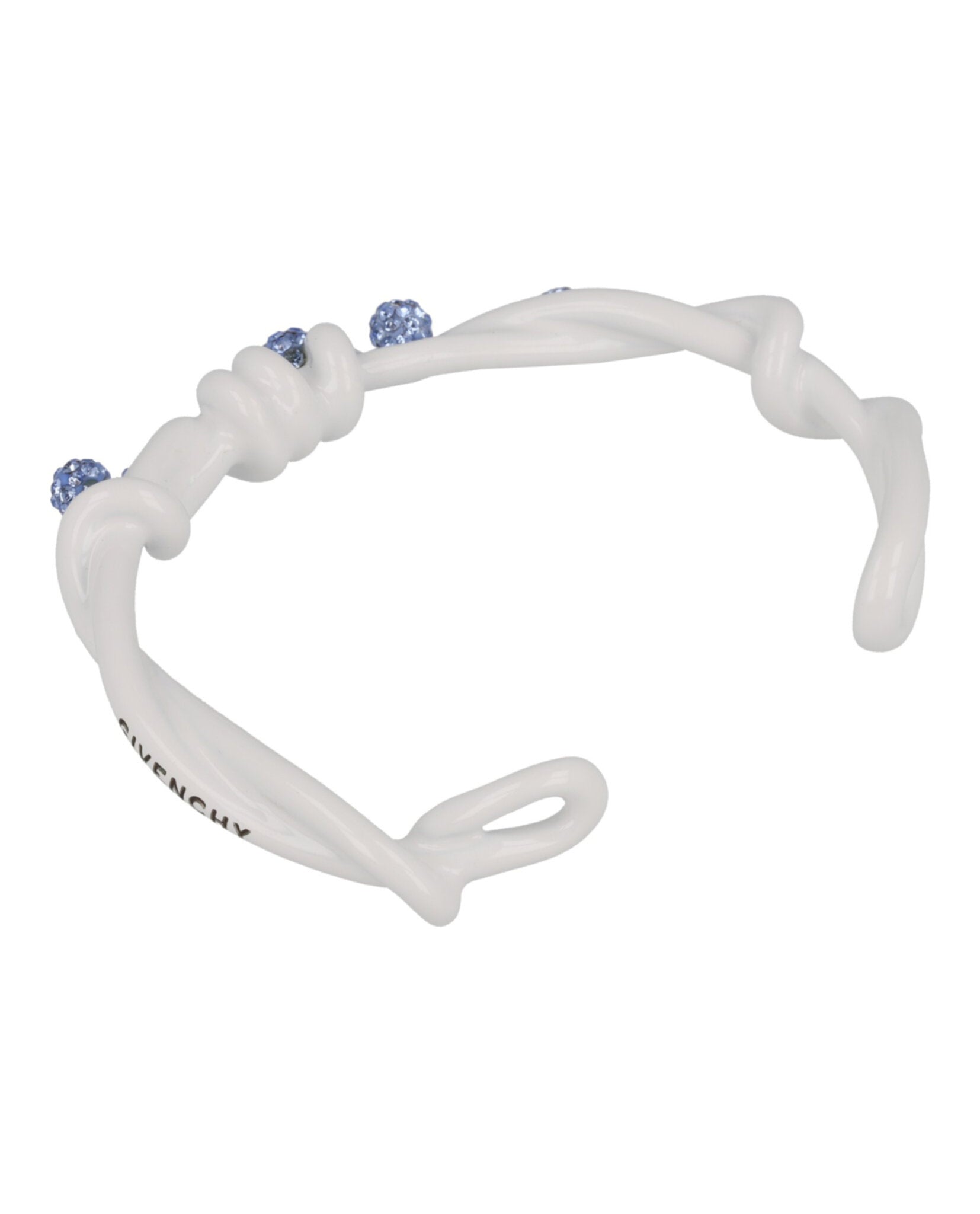 Givenchy Womens Twisted Crystal Embellished Bracelet