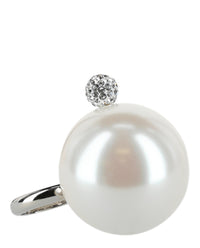 Givenchy Womens 4G Large Pearl Ring