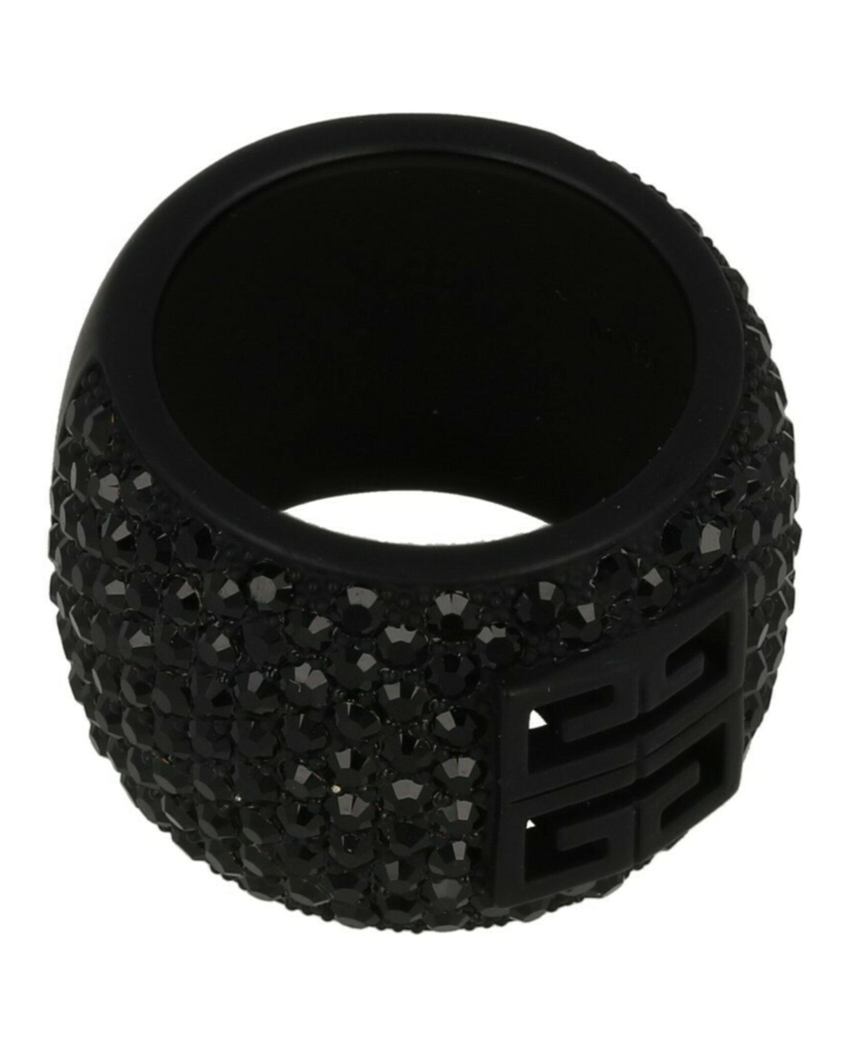 Givenchy Womens 4G Ring In Metal With Crystals