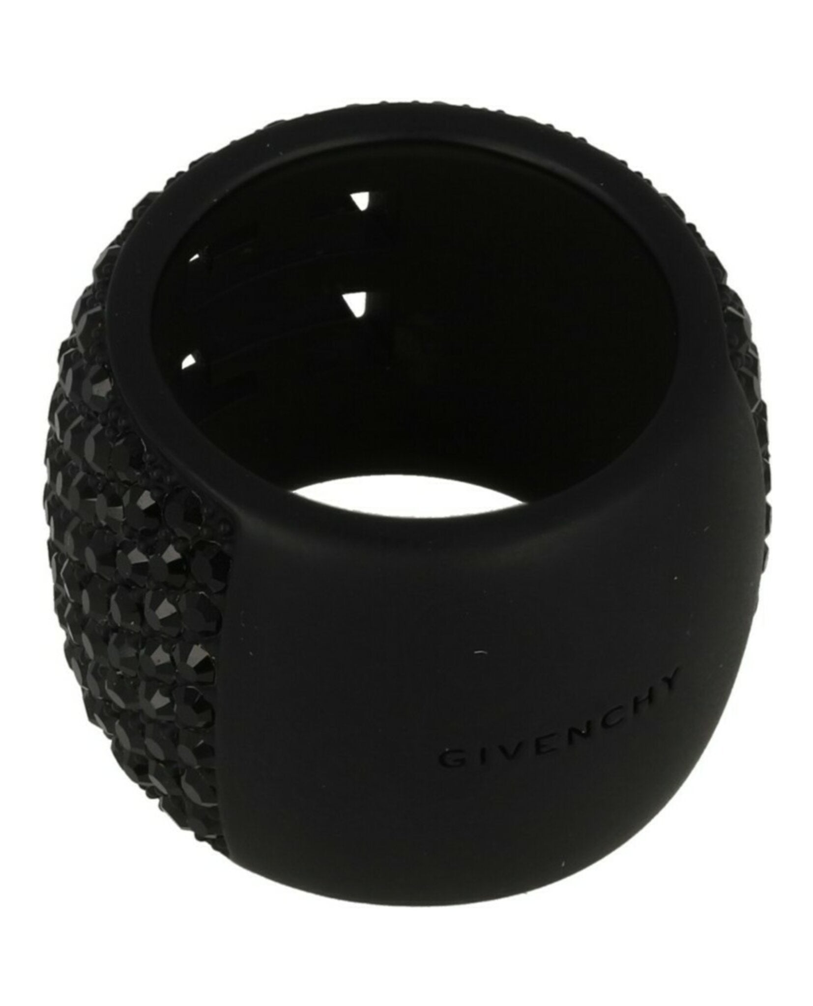 Givenchy Womens 4G Ring In Metal With Crystals