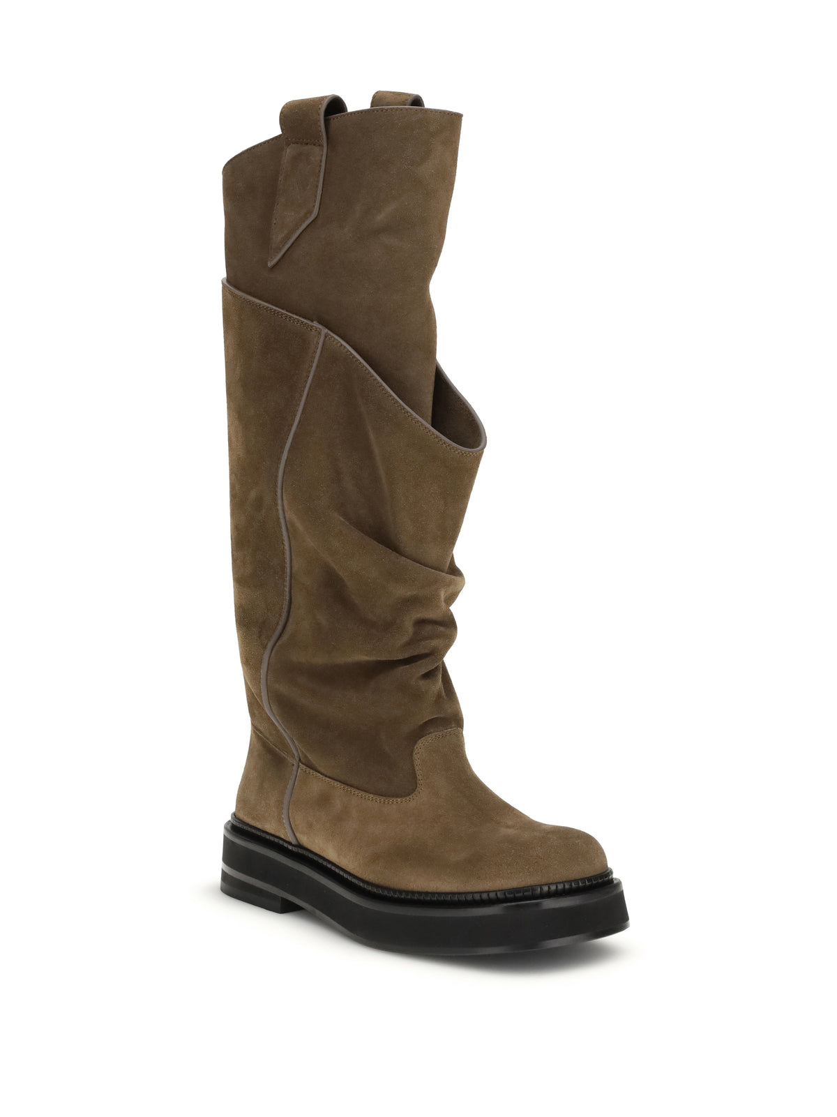 The Attico Women La Passeggiata Suede Boots