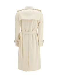 Burberry Women Long Kensington Cashmere Trench Coat