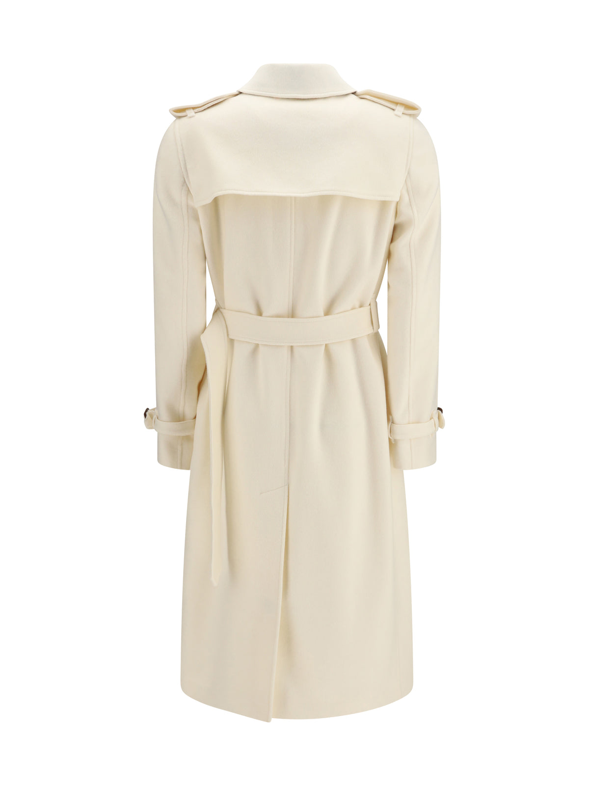 Burberry Women Long Kensington Cashmere Trench Coat