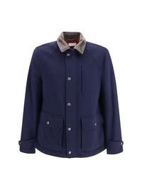 BRUNELLO CUCINELLI Brunello Cucinelli Men Virgin Wool Jacket Withnappa Inserts