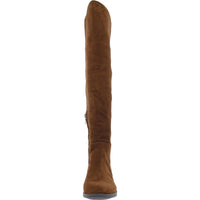Pam Womens Zipper Ribbed Knit Over-The-Knee Boots