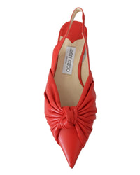 Jimmy Choo Leather Pointed Toe Flat Shoes27