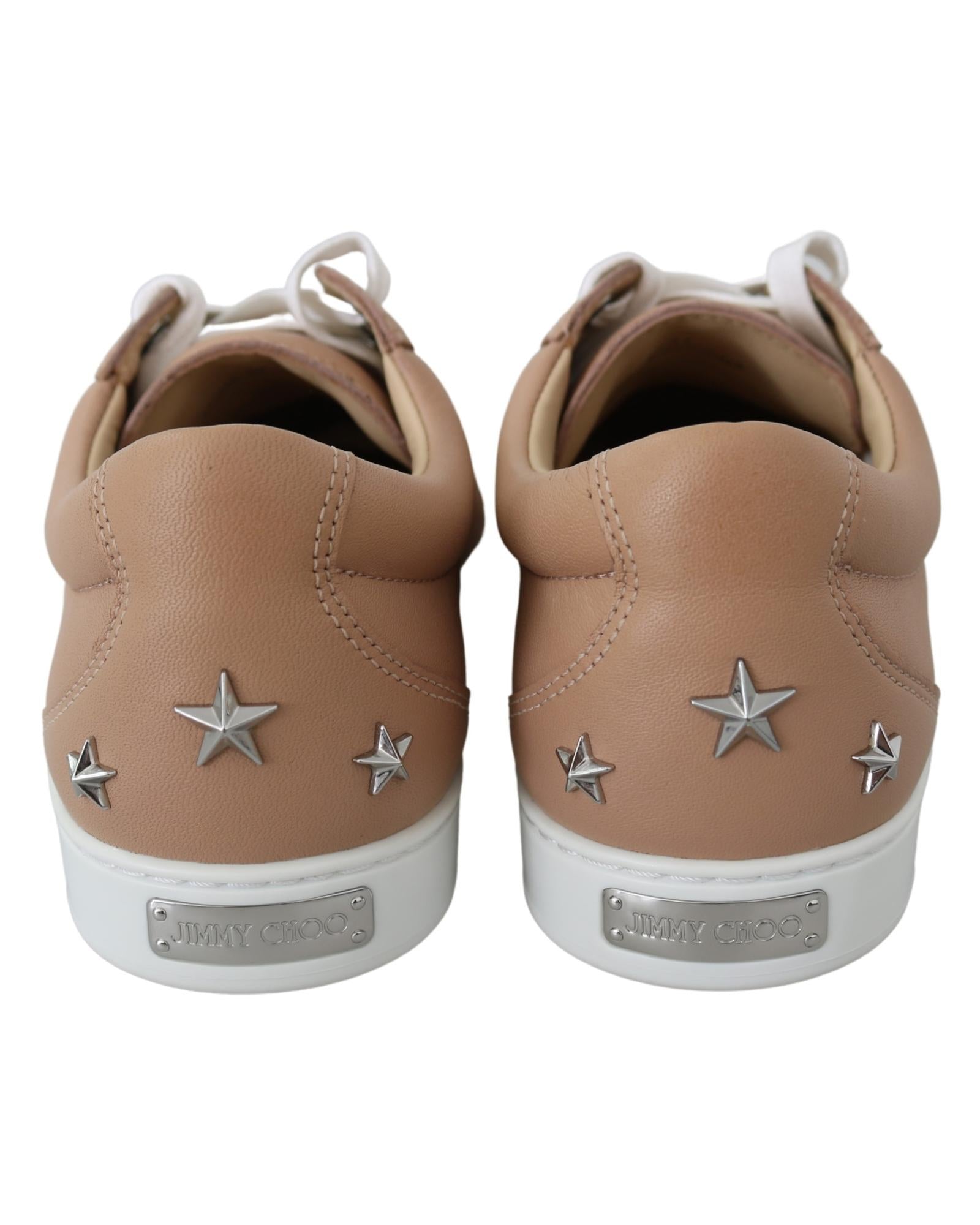 Jimmy Choo Pink Leather Sneakers