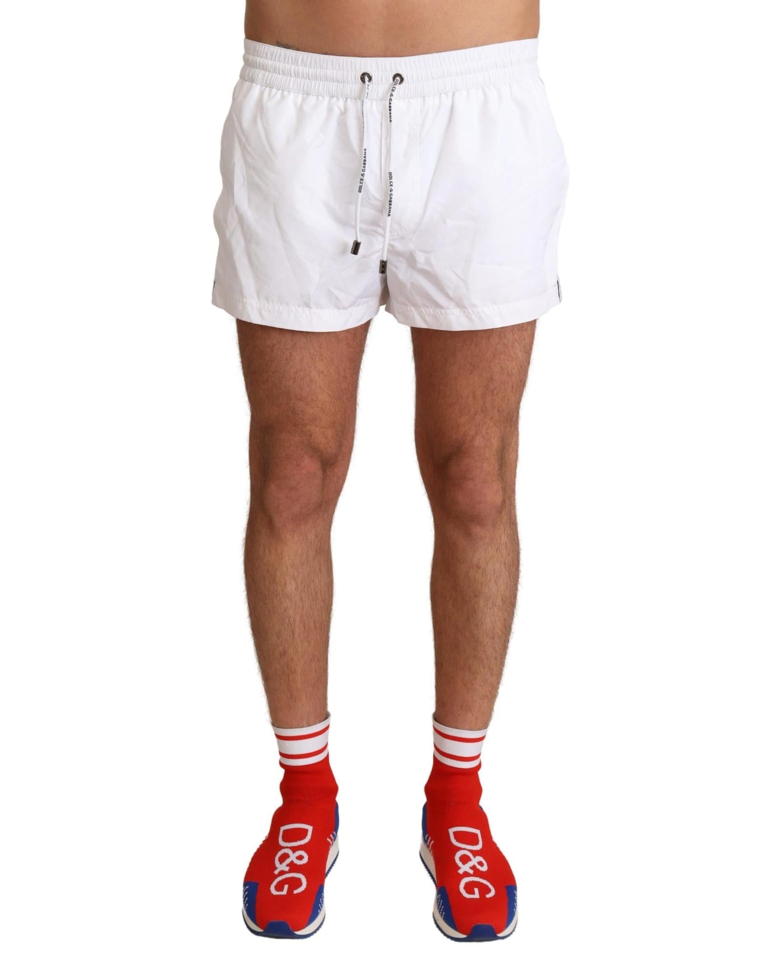 Dolce & Gabbana Men's White Swim Shorts