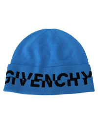 Givenchy Logo Beanie - Blue