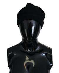 Dolce & Gabbana Black Wool Beanie
