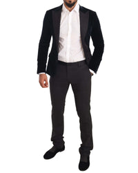 Dolce & Gabbana Men's Classic Fit Velvet Blazer