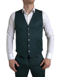 Dolce & Gabbana Green Patterned Suit for Men