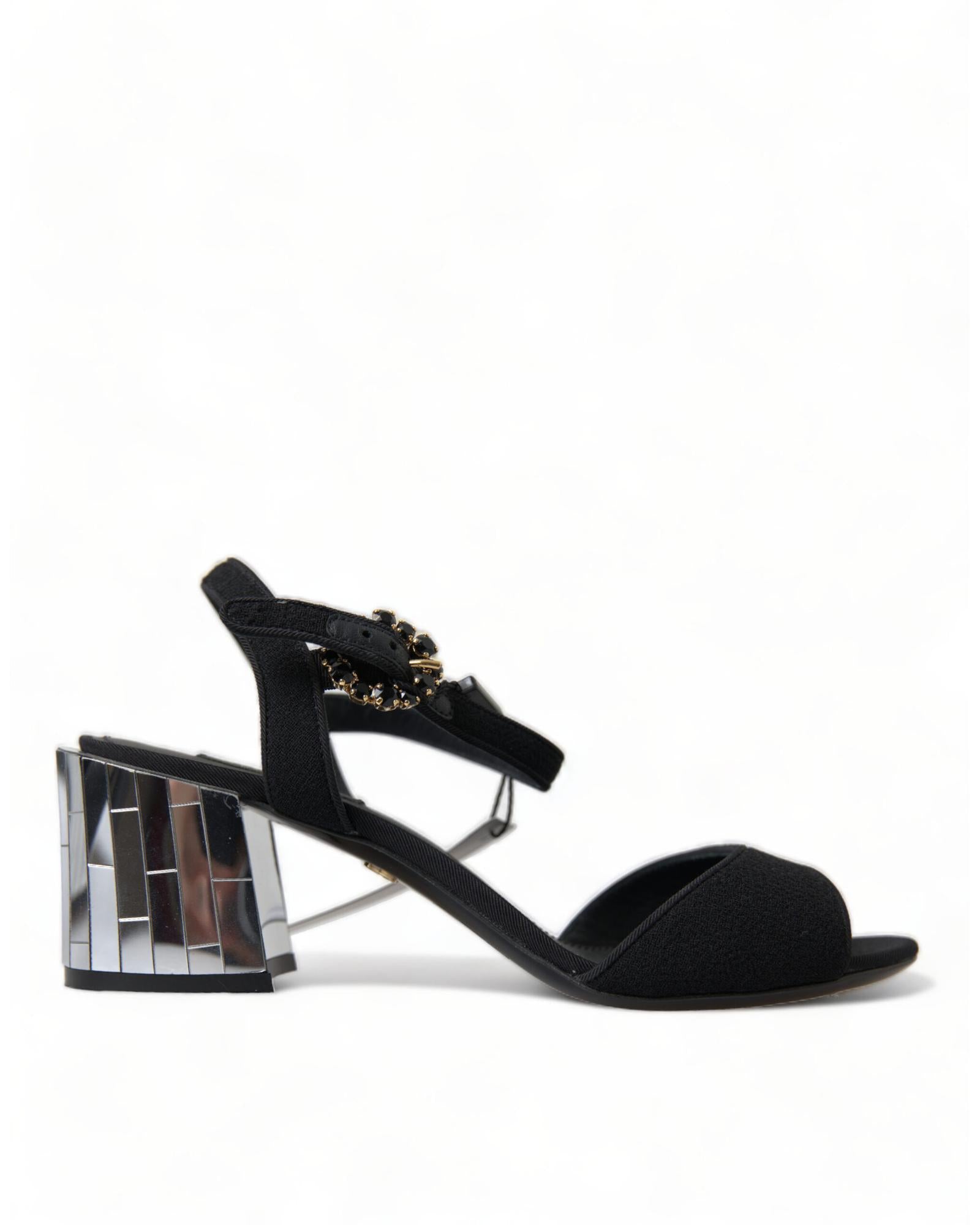 Dolce & Gabbana Mirror Block Heel Sandals