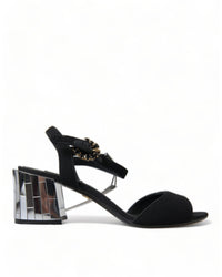 Dolce & Gabbana Mirror Block Heel Sandals