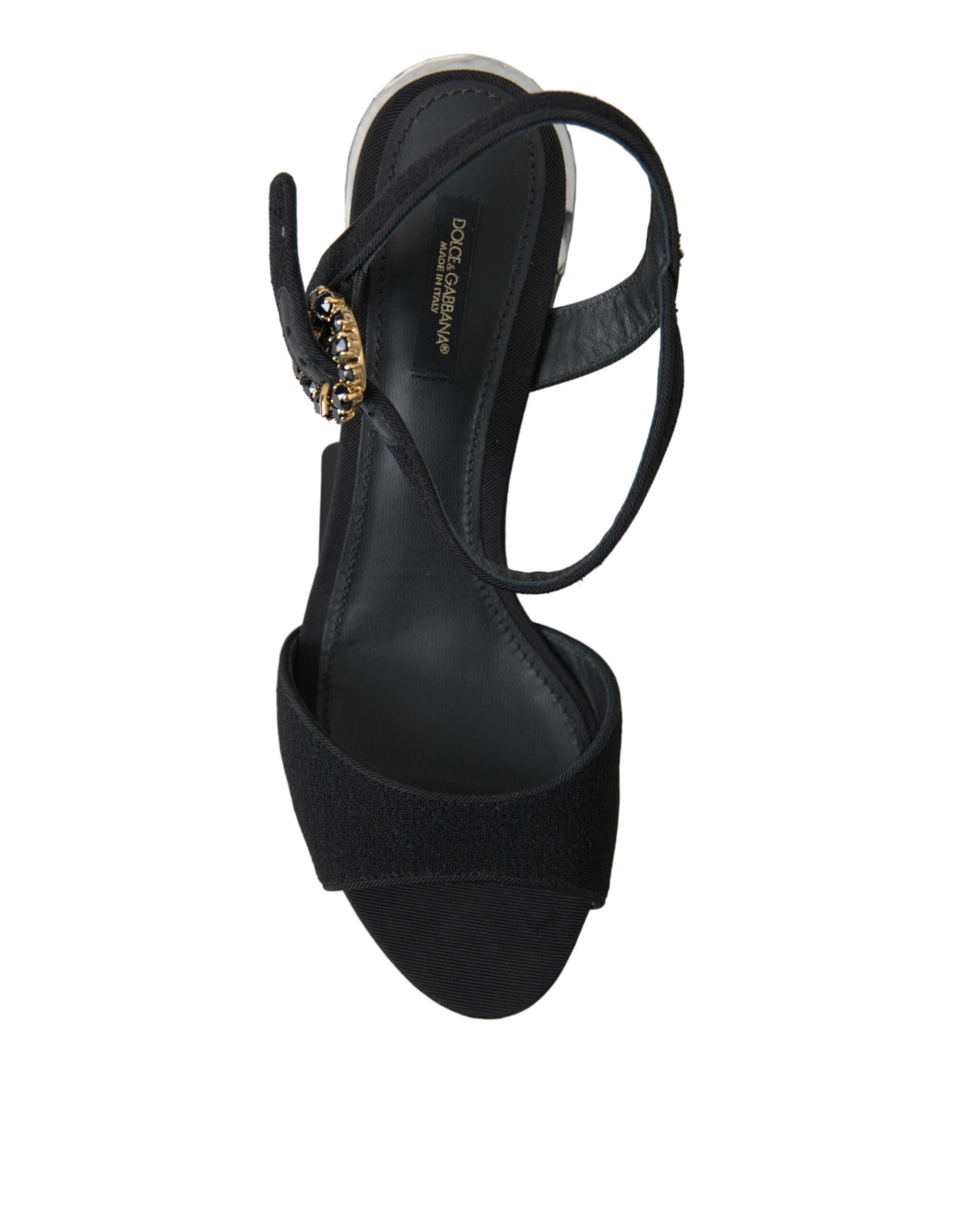 Dolce & Gabbana Mirror Block Heel Sandals