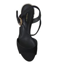 Dolce & Gabbana Mirror Block Heel Sandals
