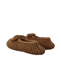 Dolce & Gabbana Wool Knit Slip On Ballerina Flats